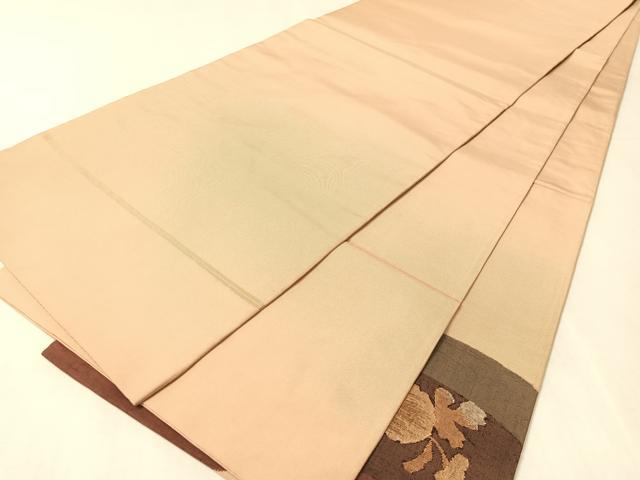 平和屋着物●太鼓柄袋帯　万寿菊　金糸　銀座おゝぎ屋扱い　正絹　逸品　未使用　CABK4693vp