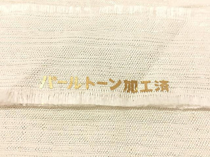平和屋着物●六通柄袋帯　綴れ　市松流水花文　金銀糸　反端付き　正絹　逸品　未使用　CABK4691vp