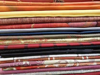 平和屋本店■名古屋帯 まとめて100点 孔雀 蝶 菊 花柄 刺繍 金銀糸 など 着用可能多数 未使用品あり 全て正絹 ppp4019