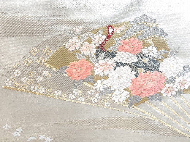 平和屋本店■名古屋帯 まとめて100点 孔雀 蝶 菊 花柄 刺繍 金銀糸 など 着用可能多数 未使用品あり 全て正絹 ppp4019