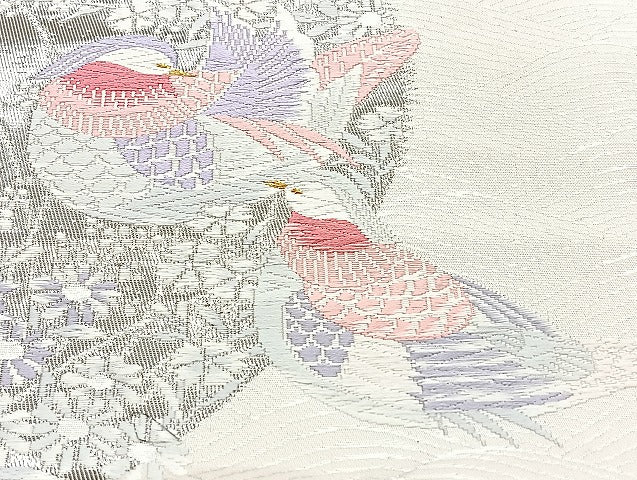平和屋着物■名古屋帯 まとめて100点 鴛鴦 鳥 孔雀羽 花柄 アンティーク 型染め 駒刺繍 金彩 金銀糸 など 未使用品あり 全て正絹 mmm1351