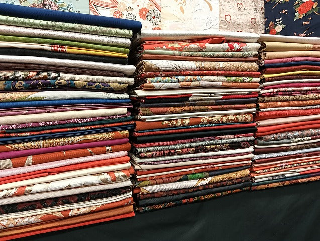 平和屋着物■名古屋帯 まとめて100点 鴛鴦 鳥 孔雀羽 花柄 アンティーク 型染め 駒刺繍 金彩 金銀糸 など 未使用品あり 全て正絹 mmm1351