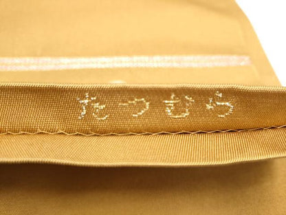 平和屋着物●龍村美術織物　たつむら　六通柄　本袋帯　仙桃蘭花錦　金糸　正絹　逸品　CABK5991hy