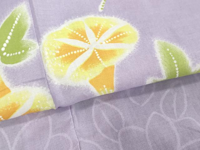 平和屋着物∴夏物　浴衣　朝顔　綿　逸品　DABI8689cd