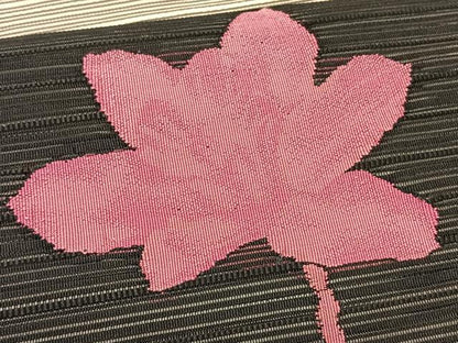 平和屋着物＊夏物　八寸名古屋帯　絽綴れ　枝花文　正絹　逸品　CABK1516fb