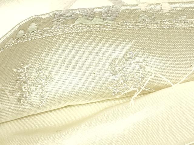 平和屋着物▼六通柄袋帯　唐織　静寂　休み鳥牡丹文　金銀糸　正絹　逸品　DABH6968az