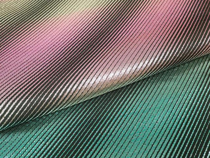 平和屋着物▼両面　全通柄袋帯　斜線文　金銀糸　正絹　逸品　DABJ1056az