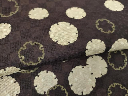 平和屋着物●訪問着　リバーシブル　袷　雪輪文　市松文様　やまと誂製　正絹　逸品　DABI6222ps