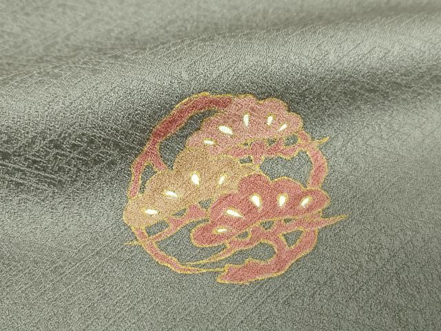 平和屋着物●訪問着　吉祥花丸文　金彩　正絹　逸品　DABI6216ps