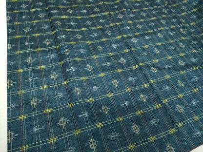 平和屋着物●上質な紬　琉球絣文様　西武百貨店扱い　正絹　逸品　DABI6219ps