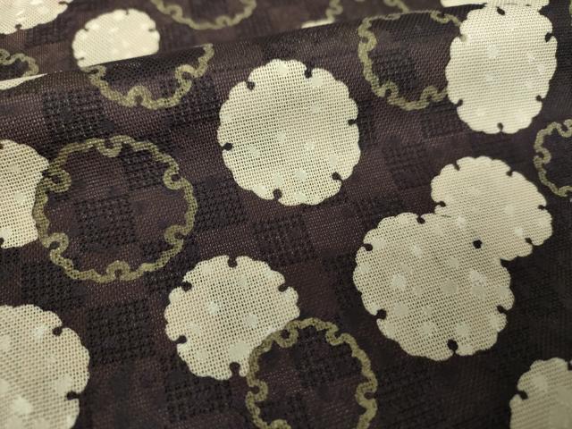平和屋着物●訪問着　リバーシブル　袷　雪輪文　市松文様　やまと誂製　正絹　逸品　DABI6222ps