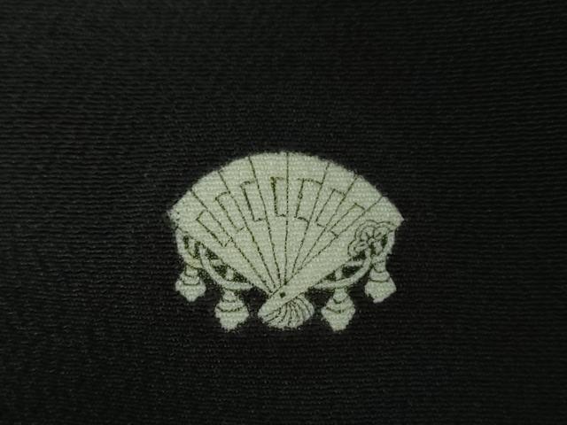 平和屋着物●京友禅の第一人者　松井青々　黒留袖　駒刺繍　御所車流水花文　暈し染め　金彩　正絹　逸品　DABI6227ps
