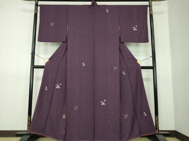 平和屋着物●訪問着　螺鈿　笹竹梅文　金彩　正絹　逸品　未使用　DABI6226ps