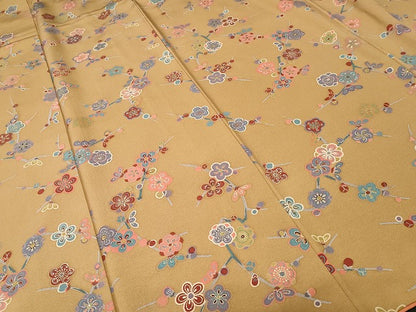 平和屋着物■上質な小紋　捻梅文　金彩　正絹　逸品　CABK3917ev
