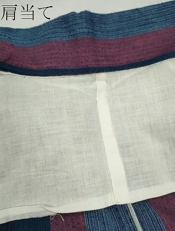 平和屋着物∴夏物　阿波しじら織　浴衣　縞　逸品　CABK6593ze