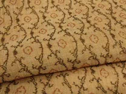 平和屋着物＊夏物　小千谷ちぢみ　唐草文　麻　逸品　AABL2645jd