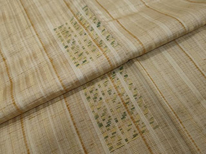 平和屋着物●上質な紬　箔散らし文　正絹　逸品　DABI9007ud