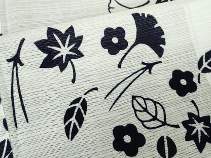 平和屋着物∴夏物　浴衣　綿絽　注染　吹寄せ花文　綿　逸品　DABI8810cd