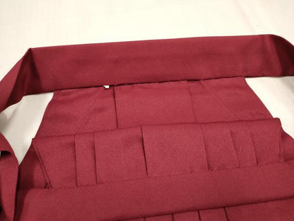 平和屋着物[]女の子　子供　行灯袴　総刺繍　くす玉舞桜文　真紅色　金糸　DABH5436ea