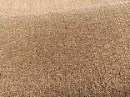 平和屋着物＊夏物　男性　本場小千谷ちぢみ　白茶色　麻　逸品　BAAY4188hv