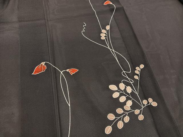 平和屋着物＊夏物　訪問着　絽　枝花文　正絹　逸品　BAAY4198hv