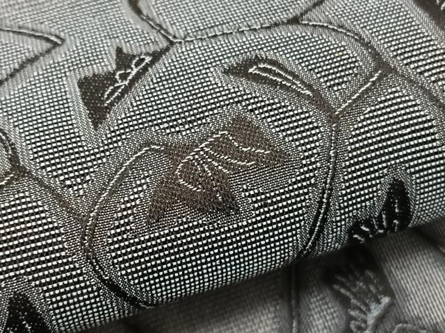 平和屋着物＊夏物　風通お召　紗　花唐草文　正絹　逸品　BAAY4189hv