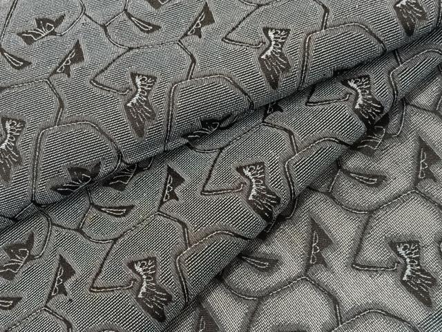 平和屋着物＊夏物　風通お召　紗　花唐草文　正絹　逸品　BAAY4189hv