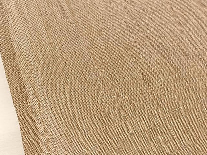 平和屋着物＊夏物　男性　本場小千谷ちぢみ　白茶色　麻　逸品　BAAY4188hv