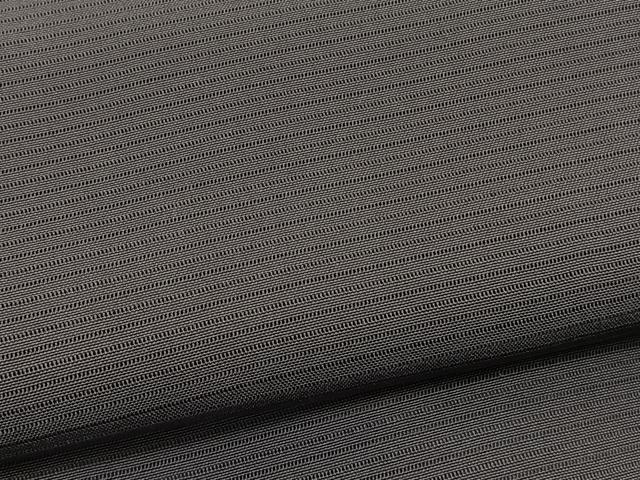 平和屋着物＊夏物　色無地　絽　黒橡色　正絹　逸品　BAAY4200hv