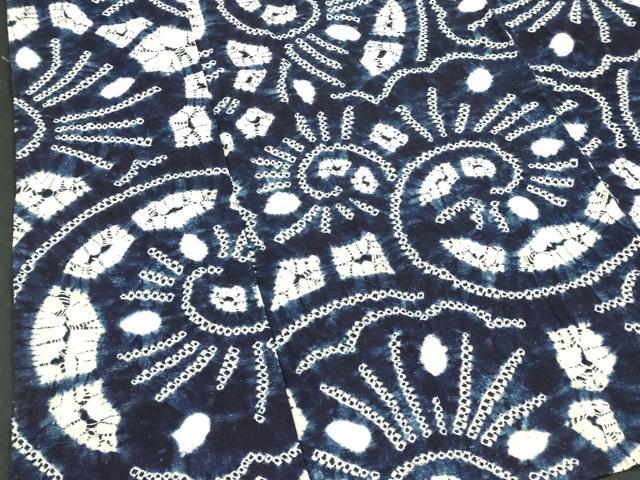 平和屋着物∴夏物　浴衣　有松鳴海絞り　唐草文　綿　逸品　DABI8859cd