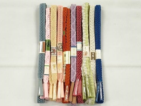 平和屋着物＊夏物　和装小物　上質な帯締め10本セット　逸品　未使用　CABK4958qe