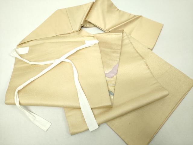 平和屋着物●友禅師・京の名工・伝統工芸士・樽本伊勢蔵　つけ帯　手描き　百人一首　カルタ　金銀彩　引箔　正絹　逸品　DABI6354ps