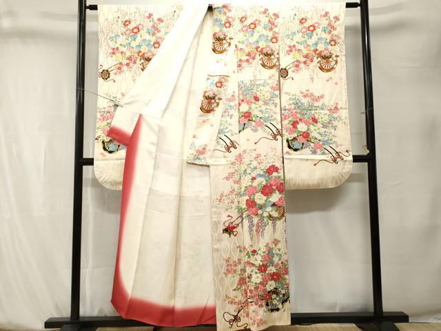 平和屋着物■豪華振袖　花車文　正絹　逸品　CABK4080ev