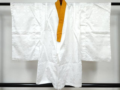 平和屋着物[]七五三　男の子　祝着・羽織・長襦袢(単衣)セット　香色　鷹　鷲　松取り笹文　金彩　DABG3305ma