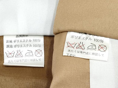 平和屋着物[]七五三　男の子　祝着・羽織・長襦袢(単衣)セット　香色　鷹　鷲　松取り笹文　金彩　DABG3305ma