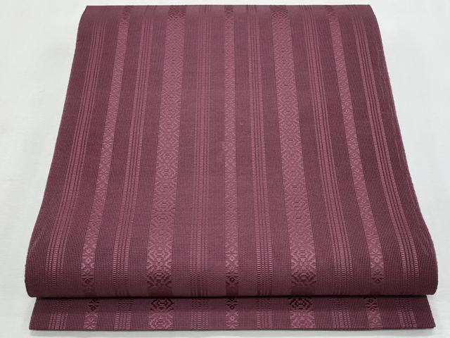 平和屋着物＊夏物　本場筑前博多織　八寸名古屋帯　紗献上　濃色　正絹　逸品　CABL2086fb