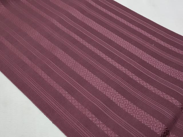 平和屋着物＊夏物　本場筑前博多織　八寸名古屋帯　紗献上　濃色　正絹　逸品　CABL2086fb