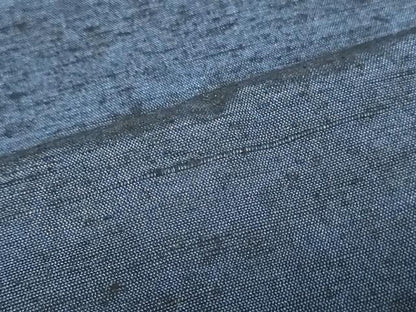 平和屋着物▼男性　米沢紬　反物　着尺　アンサンブル　深縹色　証紙付き　キングサイズ　逸品　未使用　DABJ0814zy