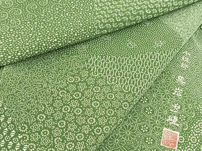 平和屋着物■小紋師　黒岩秀硯　江戸小紋　寄せ小紋柄　正絹　逸品　BAAX9916yc