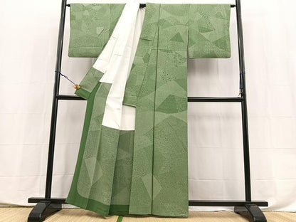 平和屋着物■小紋師　黒岩秀硯　江戸小紋　寄せ小紋柄　正絹　逸品　BAAX9916yc