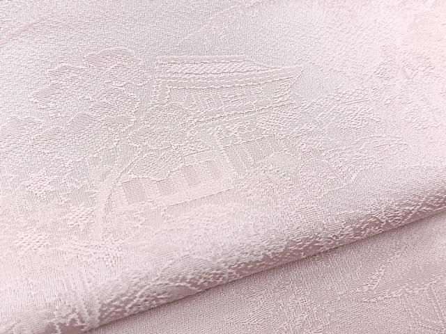 平和屋着物■上質な色無地　御所解花地紋　撫子色　正絹　逸品　BAAX9918yc