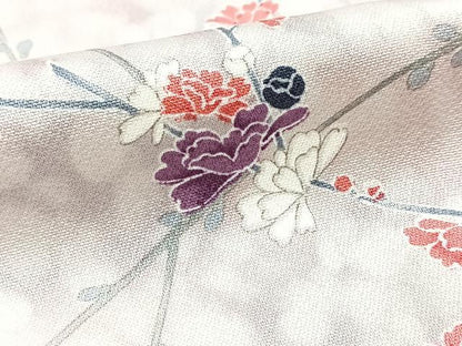 平和屋着物■上質な小紋　枝花文　暈し染め　正絹　逸品　BAAX9954yc