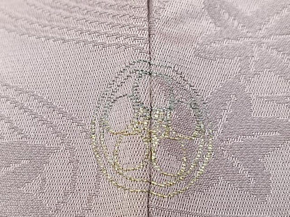 平和屋着物■豪華色留袖　総刺繍　竜田川文　梅鼠色　銀糸　正絹　逸品　BAAX9949yc
