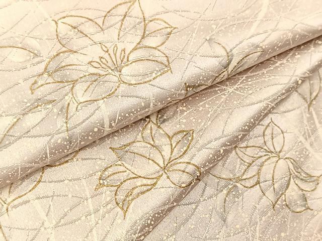 平和屋着物■上質な小紋　草花文　暈し染め　金彩　正絹　逸品　BAAX9951yc
