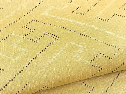 平和屋着物■上質な紬　紗綾形文　正絹　逸品　未使用　BAAX9952yc
