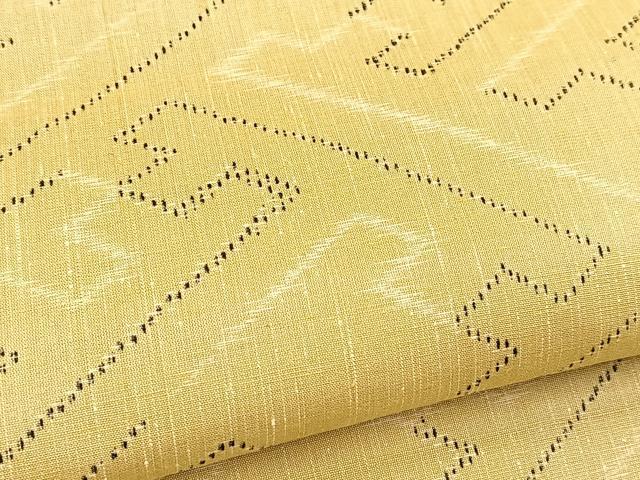 平和屋着物■上質な紬　紗綾形文　正絹　逸品　未使用　BAAX9952yc