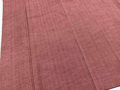 平和屋着物■上質な紬　浅蘇芳色　正絹　逸品　BAAX9947yc