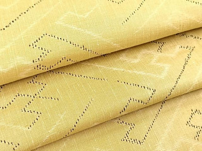 平和屋着物■上質な紬　紗綾形文　正絹　逸品　未使用　BAAX9952yc