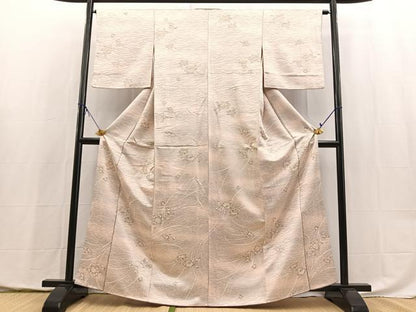 平和屋着物■上質な小紋　草花文　暈し染め　金彩　正絹　逸品　BAAX9951yc