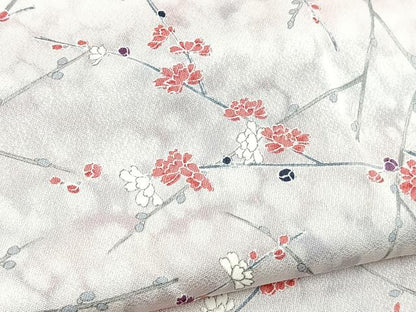 平和屋着物■上質な小紋　枝花文　暈し染め　正絹　逸品　BAAX9954yc
